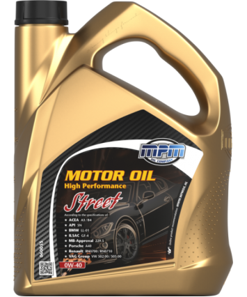 MPM Motorolie 0w40 high performance street