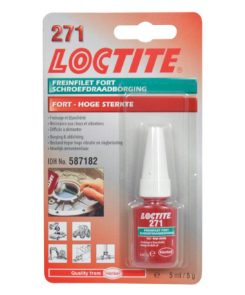 Loctite borgmiddel rood 271 5ml Loctite borgmiddel rood 271 5ml