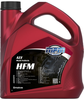 MPM Automatische versnellingsbakolie atf olie hfm MPM Automatische versnellingsbakolie atf olie hfm