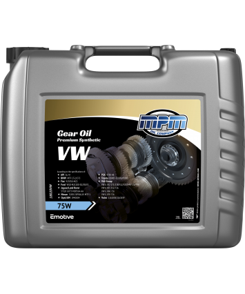 MPM Versnellingsbakolie volledig synthetisch 75w GL4 Volkswagen -18000vw