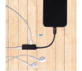 Green on 2 in 1 adapter audio + opladen