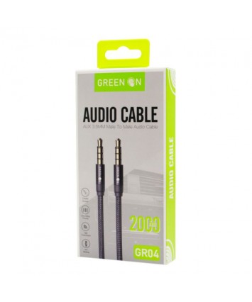 Green on aux kabel 2 meter