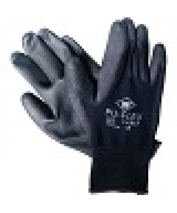 M-safe handschoen Pu-flex zwart pp maat 8